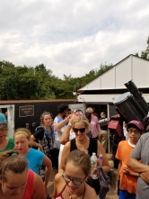 Eclipse crowd at Washington Crossing Observatory